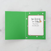 Grappig Gezegde Kerstkat Cartoon Humorous Kaart (Binnen)