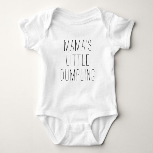 Grappig Gezegde mama's kleine duvel Romper (Voorkant)