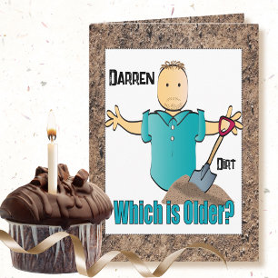 Grappig Gezegde Man Cartoon Ouderdom Humor Verjaar Kaart