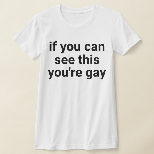 Grappig Gezegde Mannen Pride Gay als je dit kunt z T-shirt (Laagn)