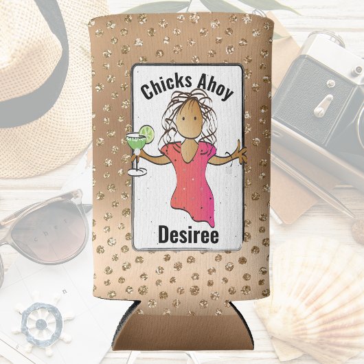 Grappig Gezegde Meisjes Trip Glitter Chicks Ahoy C Seltzer Blikjeskoeler