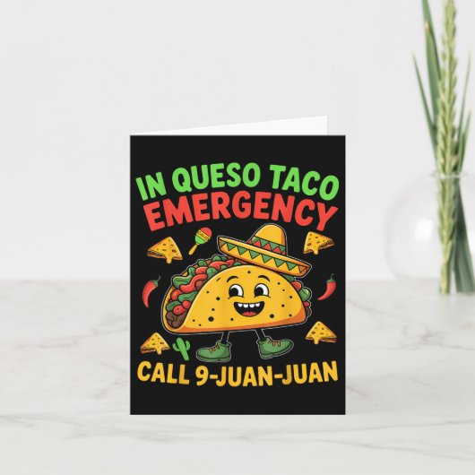 Grappig Gezegde Meme Cinco De Mayo Mexican Taco Fi Kaart (Voorkant)