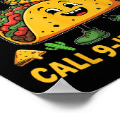 Grappig Gezegde Meme Cinco De Mayo Mexican Taco Fi Poster (Hoek)