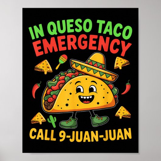 Grappig Gezegde Meme Cinco De Mayo Mexican Taco Fi Poster (Voorkant)