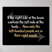 Grappig Gezegde met linkse partijen Poster (Voorkant)