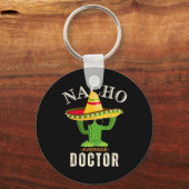 Grappig Gezegde  Nacho Gemiddelde Doctor Matching Sleutelhanger (Voorkant)