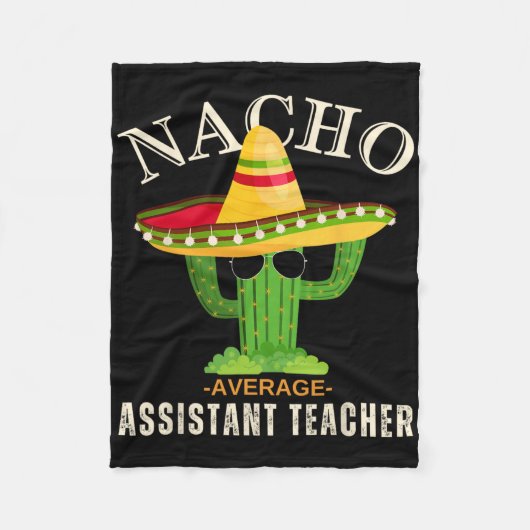 Grappig Gezegde Nacho Gemiddelde Instant Teacher Fleece Deken (Voorkant)