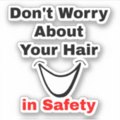 Grappig Gezegde over Helmbekleding Haar - Hard Pet Sticker (Voorkant)