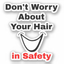 Grappig Gezegde over Helmbekleding Haar - Hard Pet Sticker