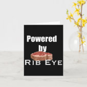 Grappig Gezegde over Meat Rib Eye Steak Carnivores Kaart (Gele Bloem)