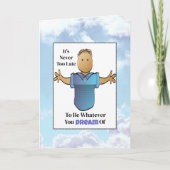 Grappig Gezegde Snarky Etnische Man Cartoon Verjaa Kaart (Voorkant)