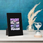 Grappig Gezegde Spooky Seizoen Halloween Cat Lover Fotoplaat (Zijkant)