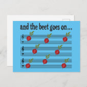 Grappig Gezegde van biet en biet gaat door Briefkaart (Voorkant / Achterkant)