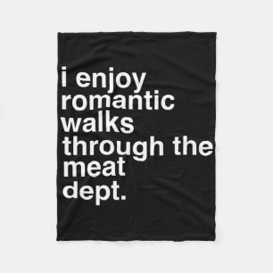 Grappig Gezegde Vlees Bacon Beef Grillen BBQ Lover Fleece Deken