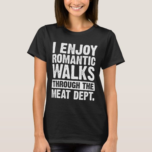 Grappig Gezegde Vlees Bacon Beef Grillen BBQ Lover T-shirt (Voorkant)