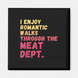 Grappig Gezegde Vlees Dept Bacon Beef Grillen BBQ Magneet