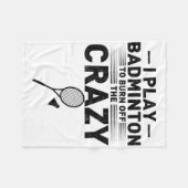 Grappig Gezegde voor badmintonspelers Vrouwen Mann Fleece Deken (Voorkant (Horizontaal))