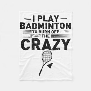 Grappig Gezegde voor badmintonspelers Vrouwen Mann Fleece Deken
