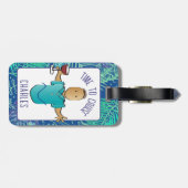 Grappig Gezegde voor hem man Cartoon vakantie Bagagelabel (Achterkant horizontaal)