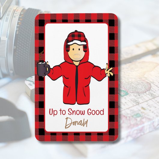 Grappig Gezegde voor hem Winter Snow Alaskan Vakan Magneet