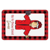 Grappig Gezegde voor hem Winter Snow Alaskan Vakan Magneet (Horizontaal)