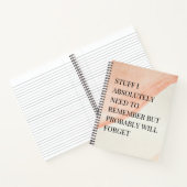 Grappig Gezegde voor vergeetachtige mensen om roze Notitieboek (Binnen)