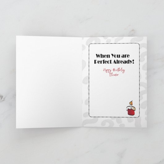 Grappig Gezegde Vrouw Cartoon Humorous Birthday Kaart (Binnen)