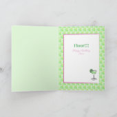 Grappig Gezegde Vrouw Cartoon Margarita Verjaardag Kaart (Binnen)