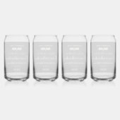 Grappig Gezegde Zwart Modern Graduation Party Blikvorm Glas (Achterkant)