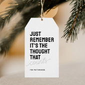 Grappig Gezegde Zwart Wit Kerst Cadeaulabel