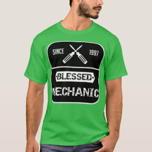 Grappig gezegend mechanica voor liefje van de auto t-shirt