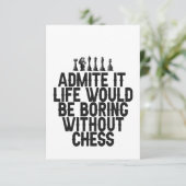 grappig, gezegend, schaken, chessmate, grappig, gi bedankkaart (Staand voorkant)