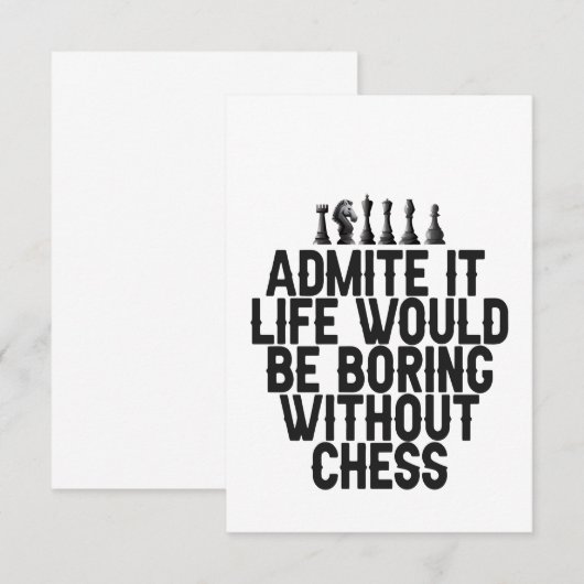 grappig, gezegend, schaken, chessmate, grappig, gi bedankkaart (Voorkant / Achterkant)