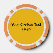 Grappig Gezicht aangepaste poker chips (Achterkant)