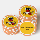 Grappig Gezicht aangepaste poker chips (Opstapeling)