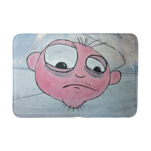 Grappig gezicht badmat! badmat