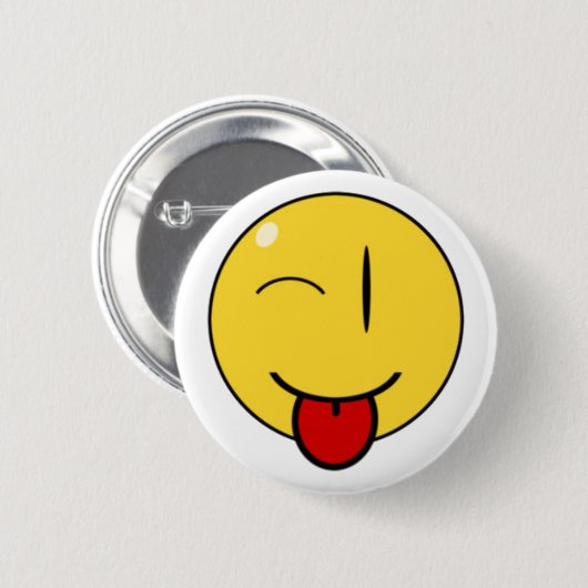 Grappig gezicht, Button (Voorkant /achterkant)