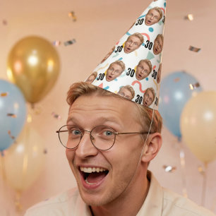 Grappig Gezicht Custom Foto Feesthoed Feesthoedjes