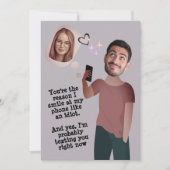 Grappig gezicht | De Kaart van het grillige Fotopr (Voorkant)