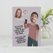 Grappig gezicht | De Kaart van het grillige Fotopr (Staand voorkant)