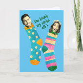 Grappig gezicht | Een amusante groet Valentijnse K Bedankkaart (Voorkant)