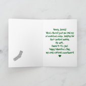 Grappig gezicht | Een amusante groet Valentijnse K Bedankkaart (Binnen)