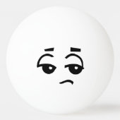 GRAPPIG GEZICHT EEN STER WITTE PING PONG BAL PINGPONGBAL (Voorkant)