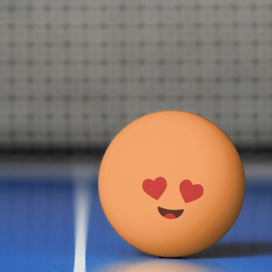 Grappig gezicht. Emoji. Emoticon. Pingpongbal (Net)