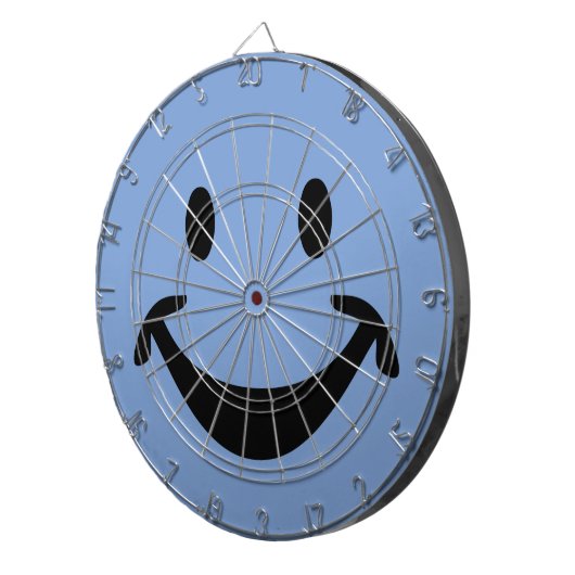 Grappig gezicht en je rug. en ideeën dartbord (Voorkant Rechts)