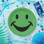 Grappig gezicht en je rug. en ideeën papieren bordje (Feest)