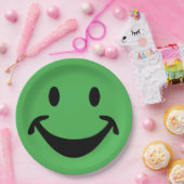 Grappig gezicht en je rug. en ideeën papieren bordje (Feest)