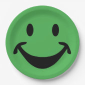 Grappig gezicht en je rug. en ideeën papieren bordje (Voorkant)