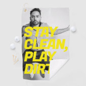 Grappig Gezicht Foto Golf Handdoeken (Insitu)