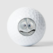 Grappig gezicht golfballen (Voorkant)